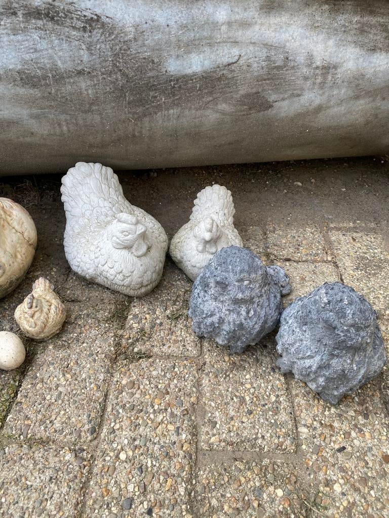 Betonnen tuinbeeldjes, Tuin en Terras, Tuinbeelden, Ophalen, Gebruikt, Beton, Dierenbeeld