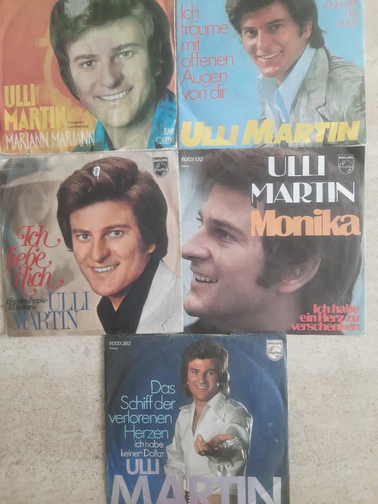 8x vinyl singels van Ulli Martin, Ophalen of Verzenden, Zo goed als nieuw, Overige formaten, Overige soorten