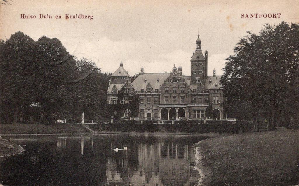 Santpoort, Huize Duin en Kruidberg. (C75), Verzamelen, Ansichtkaarten | Nederland, Verzenden, Voor 1920, Gelopen, Noord-Holland