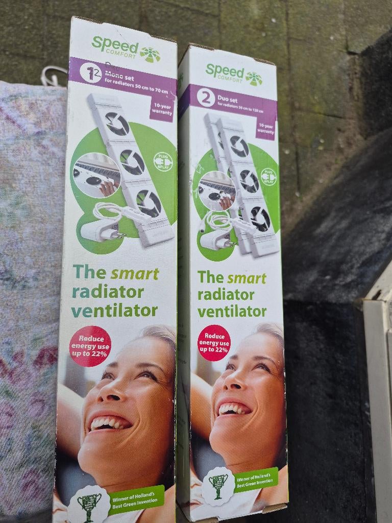 SpeedComfort Mono set radiatorventilator NIEUW!, Ophalen, Zo goed als nieuw, Ventilator en Afzuiger
