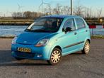 Chevrolet Matiz 0.8 Blauw | Airco | Elek ramen | Nap, Auto's, Voorwielaandrijving, Stof, Zwart, Blauw