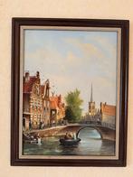 Stadsgezicht, Antiek en Kunst, Kunst | Schilderijen | Klassiek, Ophalen of Verzenden