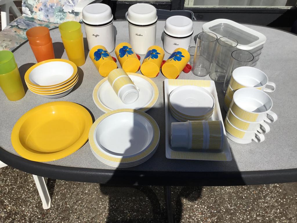 Vintage Camping Servies - Mepal/ Coppia, Caravans en Kamperen, Kampeeraccessoires, Ophalen, Gebruikt