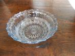 schaal kristal, oud, kleur lichtblauw, Ophalen of Verzenden