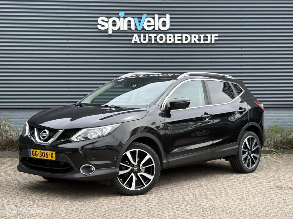 Nissan Qashqai 1.2 Tekna 17" - Navi - Trekhaak - Nap -, Voorwielaandrijving, Euro 5, Gebruikt, Zwart