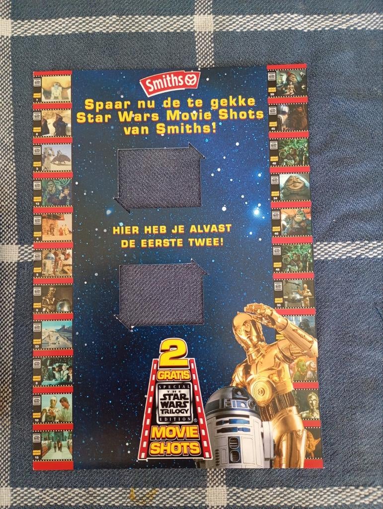 Smiths Chips Star Wars Movie Shots Reclame (zonder shots), Verzamelen, Flippo's, Ophalen of Verzenden