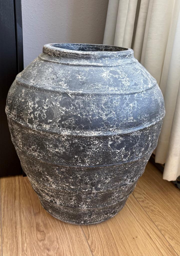 Pot, Tuin en Terras, Bloempotten, Rond, Binnen, Zo goed als nieuw, Aardewerk