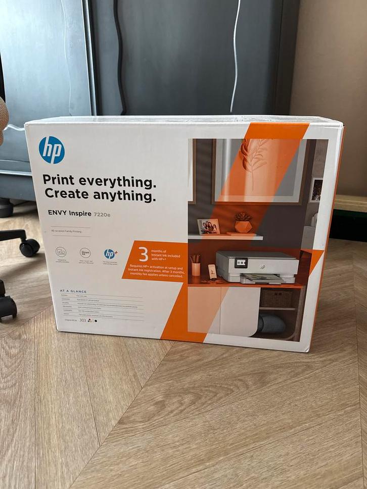 HP Envy Inspire 7220e All-in-One Printer nieuw in doos!, Computers en Software, Printers, Nieuw, All-in-one, Inkjetprinter, Kleur printen