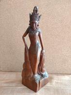 Beeld hout vrouw Bali, Verzenden