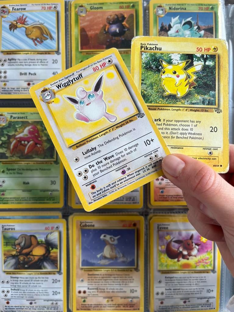 Oude Pokémon kaarten - Jungle set, Hobby en Vrije tijd, Verzamelkaartspellen | Pokémon, Ophalen of Verzenden, Zo goed als nieuw