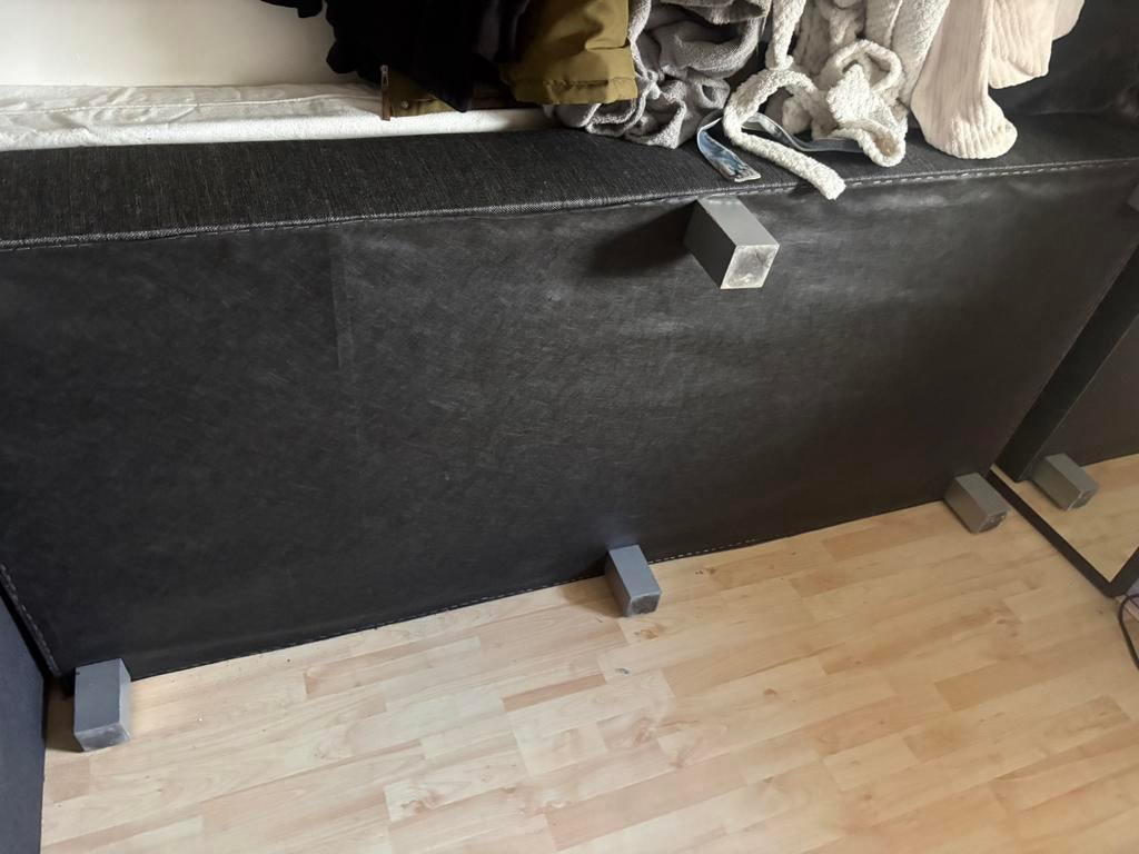 Te koop, Gebruikt, 90 cm, Eenpersoons, Grijs