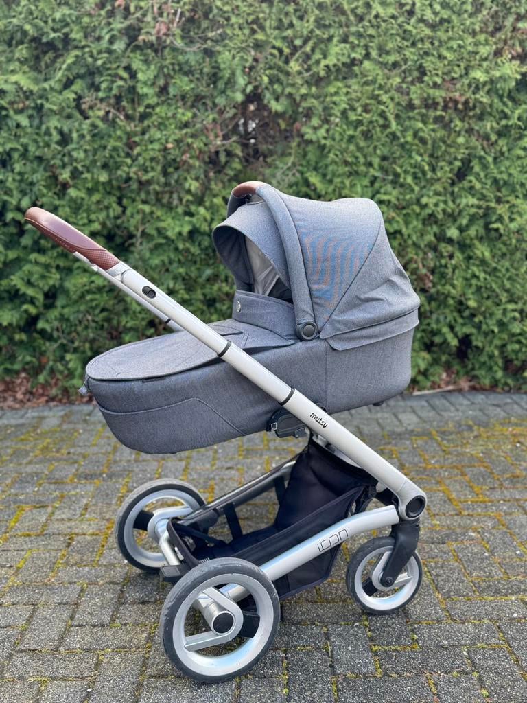 Mutsy icon vision kinderwagen 3 in 1, Ophalen, Gebruikt, Combiwagen, Met reiswieg