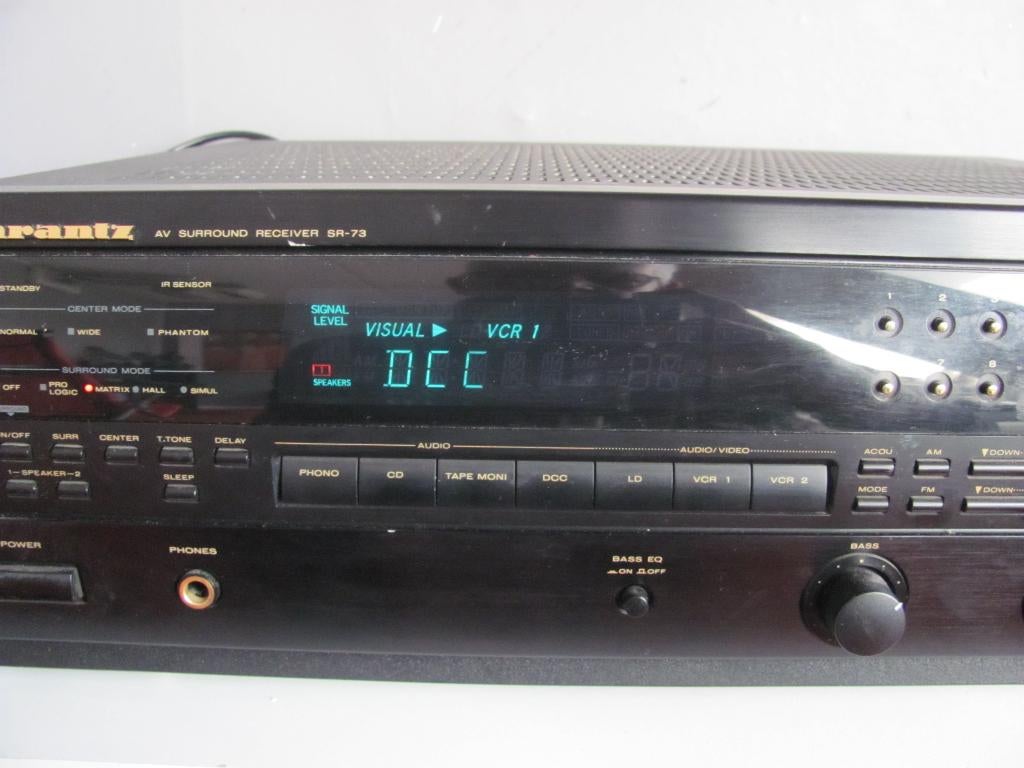 Marantz av surround receiver sr-73 zonder afstandsbediening, Marantz, Gebruikt, Ophalen of Verzenden, 120 watt of meer