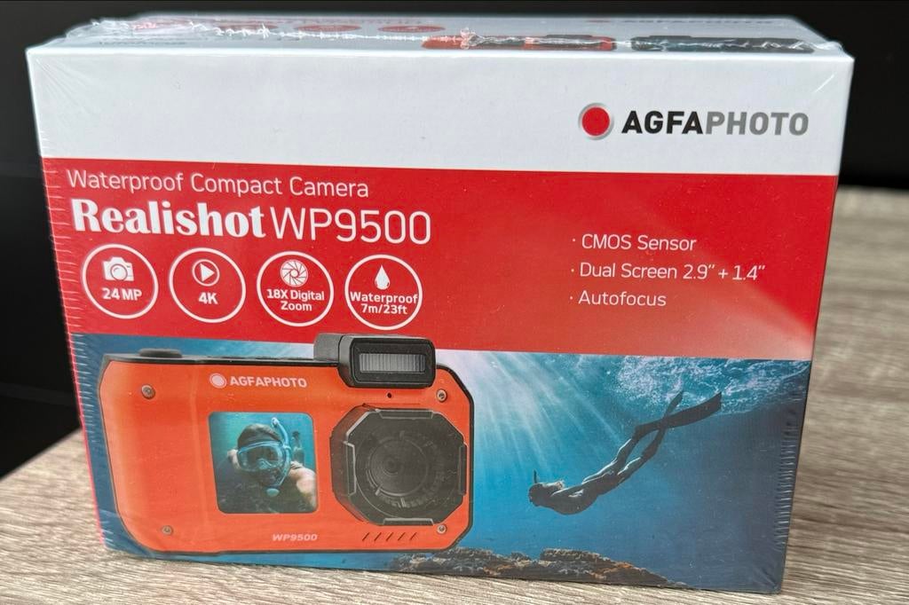 Realishot WP9500 digitale onderwatercamera NIEUW, Ophalen of Verzenden, Nieuw, Minder dan 10 meter, Camera