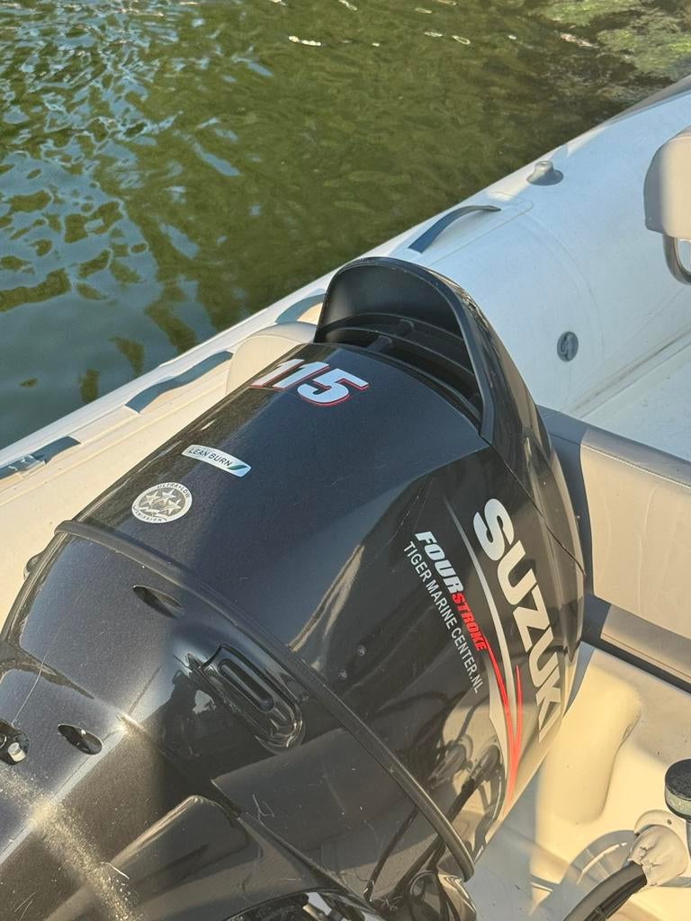Tiger marine rib 600 inc suzuki 115pk 40 vaar uren!, Overige merken, 70 tot 120 pk, Ophalen of Verzenden, Benzine