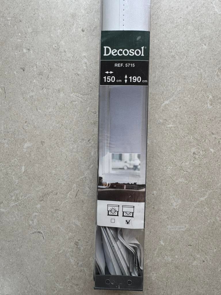 Decosol wit verduisterend rolgordijn 150x190, Huis en Inrichting, Ophalen of Verzenden, Zo goed als nieuw, Wit, 100 tot 150 cm