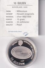 10 Gulden 1999  Proof met Kaartje in Doosje, Postzegels en Munten, Munten | Nederland, Verzenden, Koningin Beatrix, Zilver, Losse munt