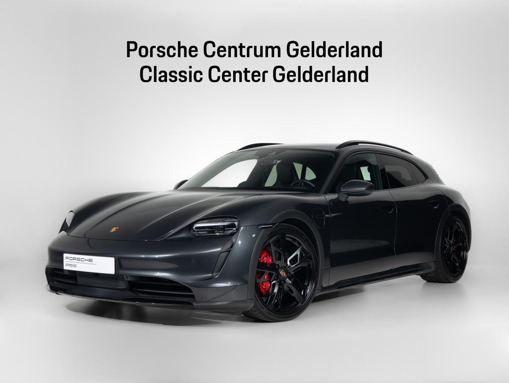Porsche Taycan 4S Cross Turismo, Auto's, Porsche, Zwart, 4 stoelen, Leder en Stof, 93 kWh