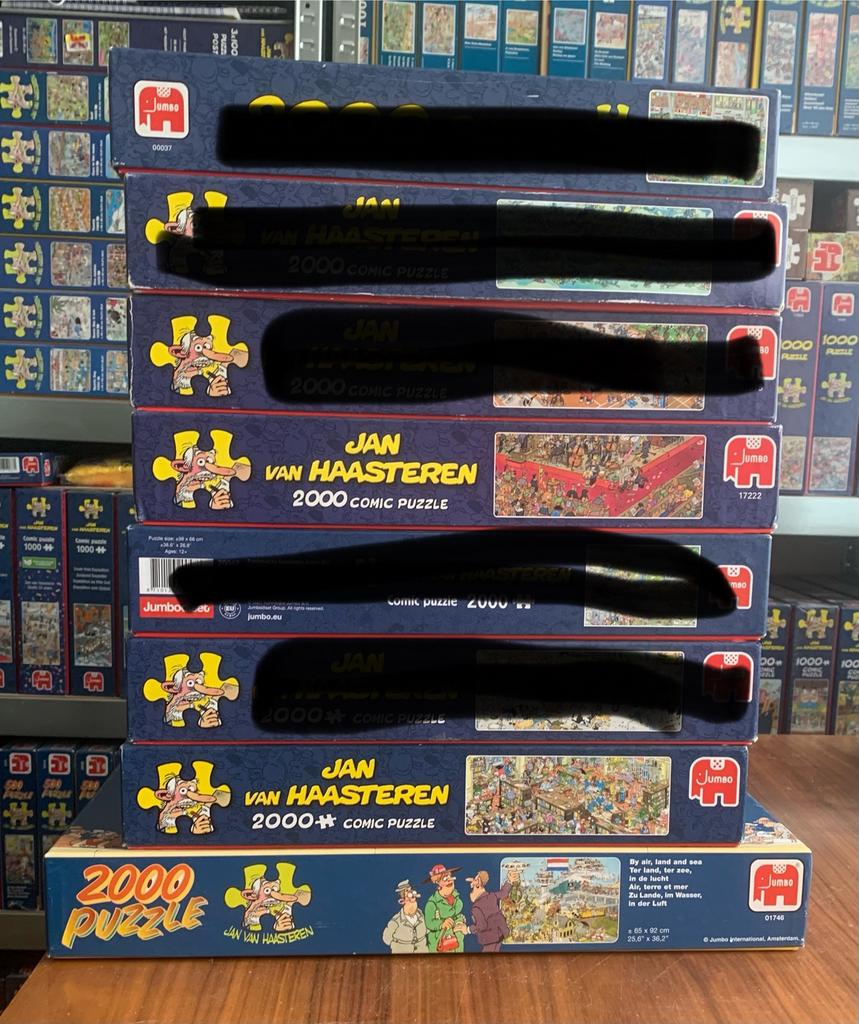 Jan van Haasteren puzzels 2000 stukjes, Ophalen of Verzenden, Meer dan 1500 stukjes, Zo goed als nieuw