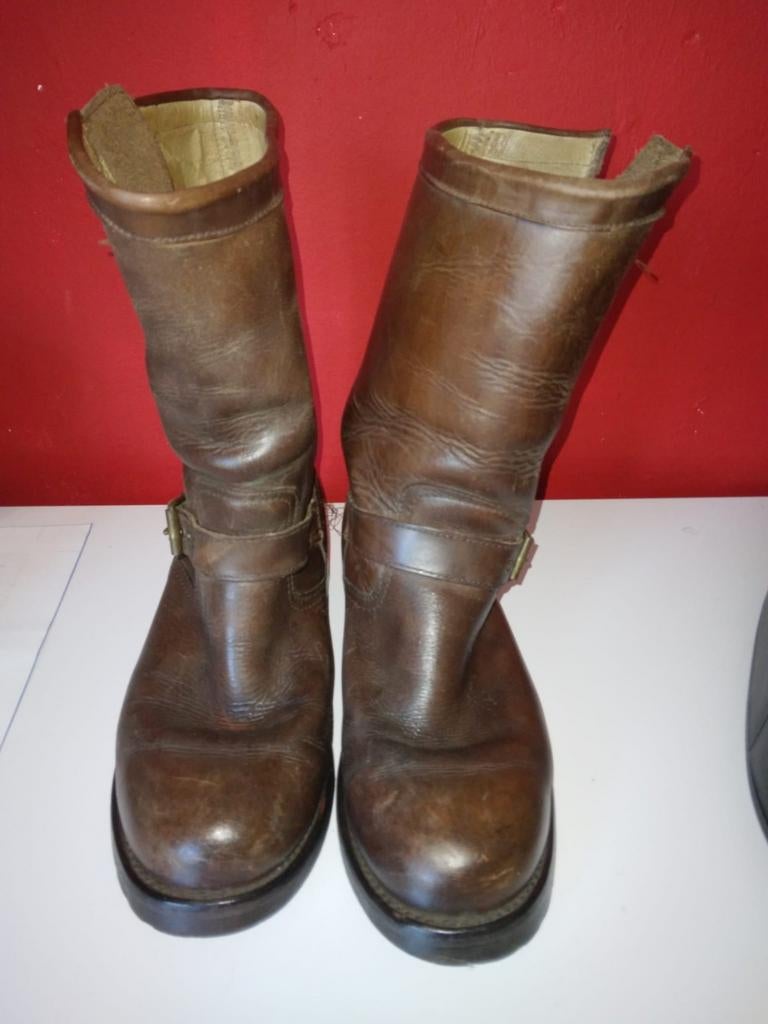 Handgemaakte leder SANCHO laarzen, Kleding | Dames, Hoge laarzen, Bruin, Ophalen of Verzenden, Zo goed als nieuw