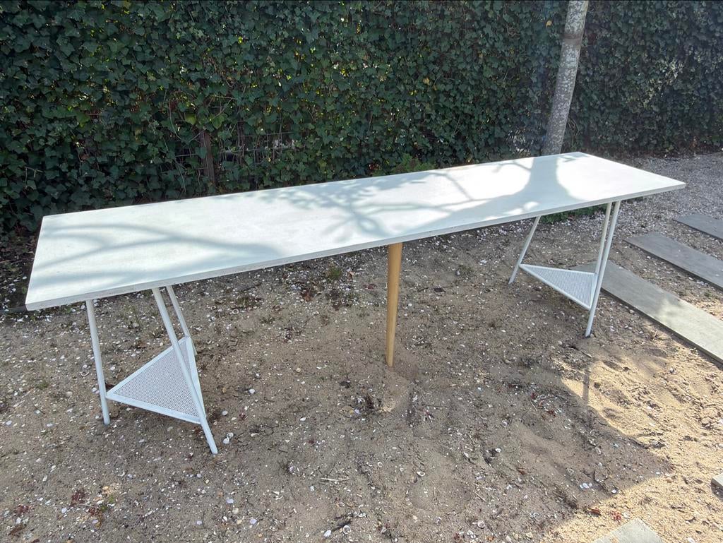 IKEA LINNMON / ADILS Bureau met multiplex blad, Ophalen, Overige typen, Gebruikt, Hout