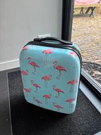 Rolkoffer met flamingo’s, Ophalen, Gebruikt, 50 tot 60 cm, Hard kunststof