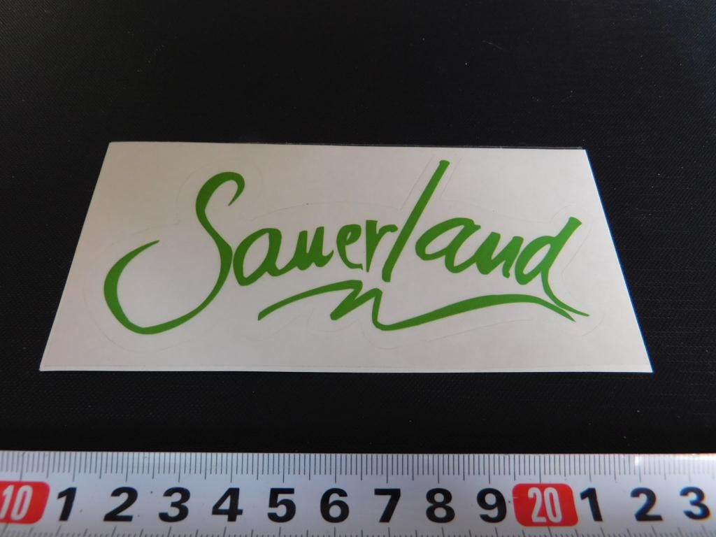 sticker transparant SAUERLAND, Verzamelen, Ophalen, Zo goed als nieuw