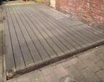 Composiet vlonderplanken 14 m2 incl. hardhouten constructie, Tuin en Terras, Ophalen, Zo goed als nieuw, Composiet