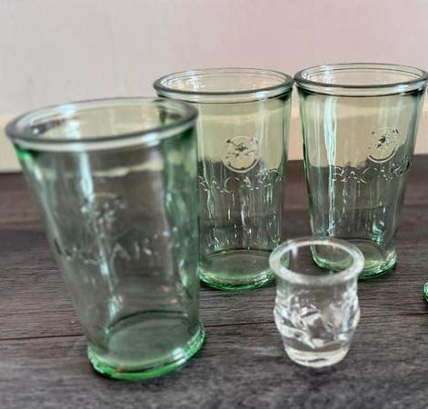 3 Bacardi glazen en maatglaasje nieuw, Ophalen of Verzenden, Nieuw, Overige typen