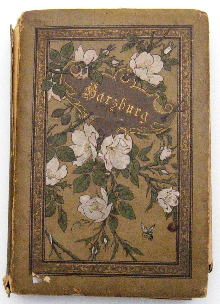 Harzburg [c1890] 12 foto's op kaart C.R. Stolle's Harzverlag, Ophalen of Verzenden