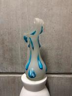 Transparante Goldan Talast vaas met blauwe accenten, Ophalen of Verzenden