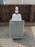 Bakkers stoepbord met beeld dubbelzijdig verrijdbaar, Ophalen, Reclamebord, ., Zo goed als nieuw