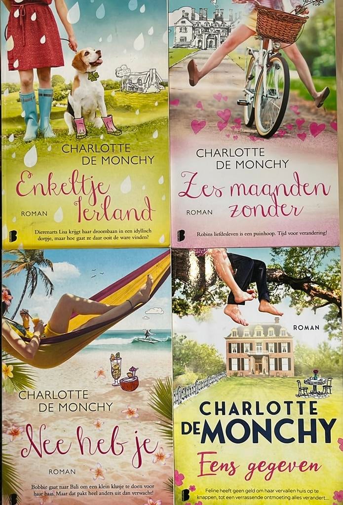 4 x Charlotte de Monchy, oa nee heb je, eens gegeven, Boeken, Ophalen of Verzenden, Zo goed als nieuw