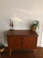 Vintage Teak Dressoir/Kastje wasmeubel, Gebruikt, Teakhout, 25 tot 50 cm, Met deur(en)