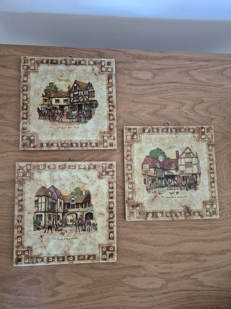 Keragres Decoratieve Tegels - Set van 3, Ophalen of Verzenden