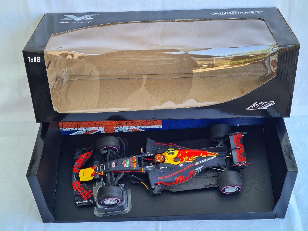 RB13 Max Verstappen Australian GP 2017 Minichamps 1:18, Verzamelen, Automerken, Motoren en Formule 1, Zo goed als nieuw, Formule 1