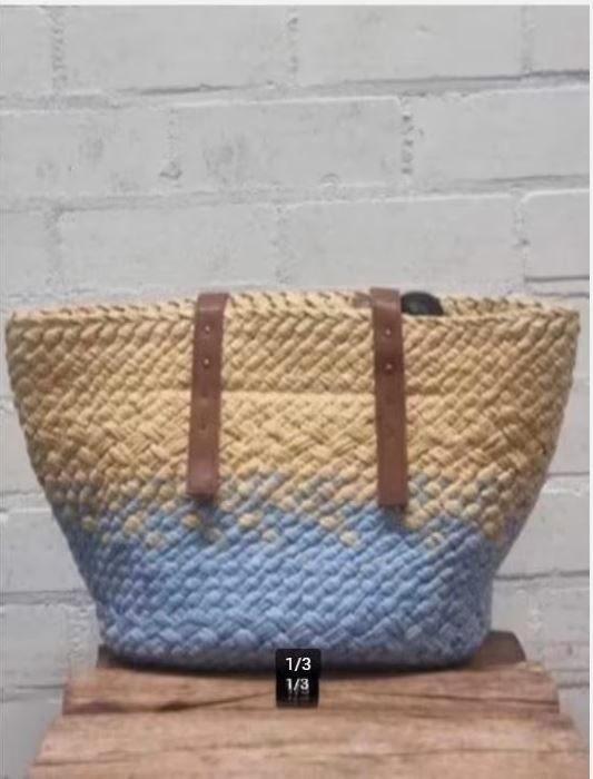 Becksondergaard - Prachtige raffia shopper - Nieuw, Sieraden, Tassen en Uiterlijk, Tassen | Damestassen, Nieuw, Shopper, Ophalen of Verzenden