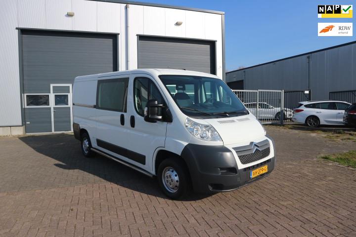 Citroen Jumper 30 2.2 HDI L2H2 Economy DC AIRCO, Auto's, Bestelauto's, Euro 5, Stof, Gebruikt, Zwart