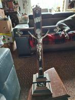 Antiek Kruisbeeld met Jezusfiguur - Religieuze Kunst, Ophalen of Verzenden