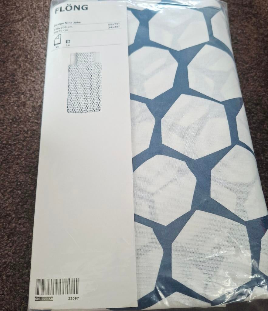 Nieuw IKEA FLÖNG dekbedovertrek set 140x200, Ophalen of Verzenden