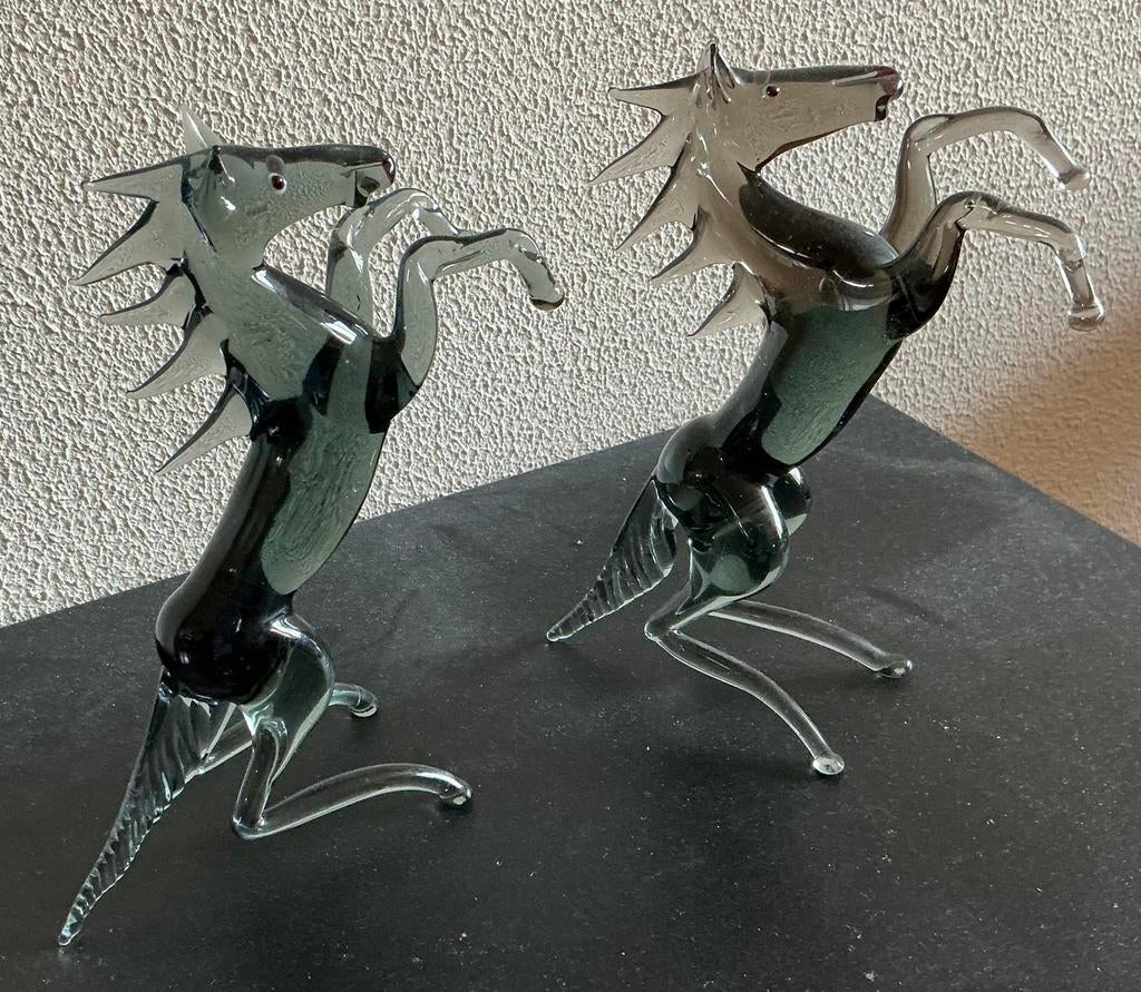 Murano glas 2 paarden, Antiek en Kunst, Antiek | Glas en Kristal, Ophalen
