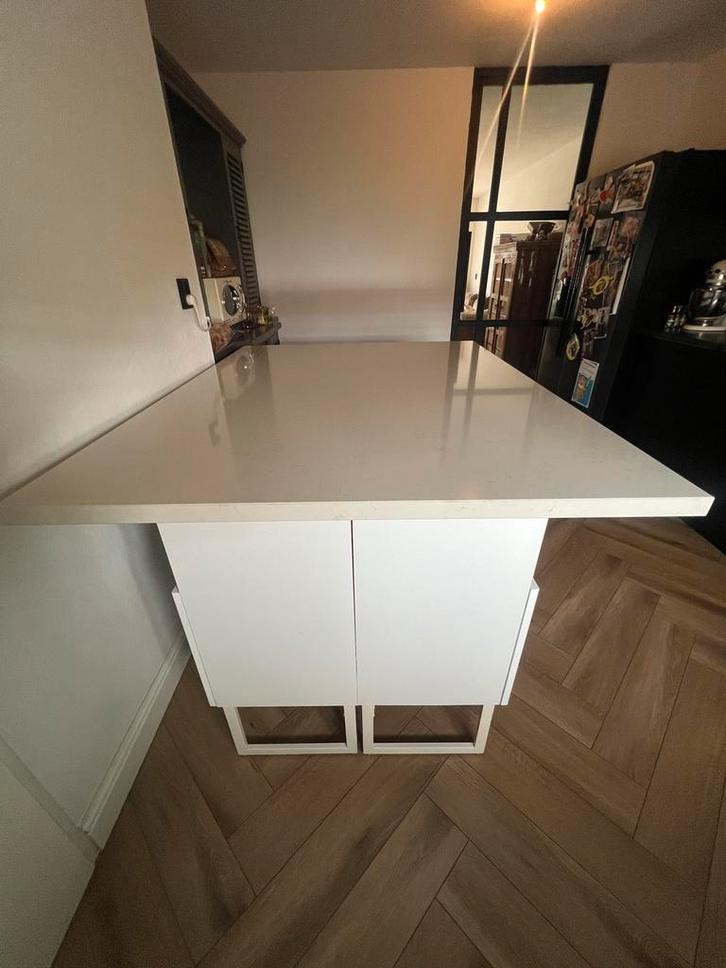 keuken eiland marmer blad, Huis en Inrichting, Keuken | Keukenelementen, Zo goed als nieuw, Minder dan 100 cm, 50 tot 100 cm, 25 tot 50 cm