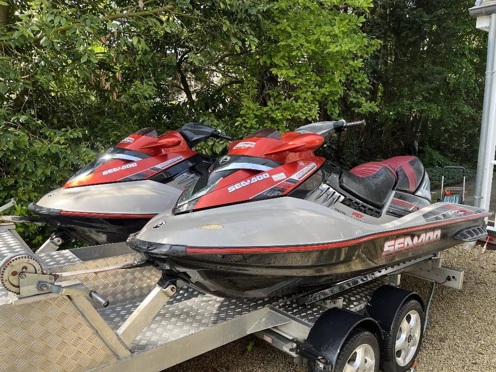 Jetski 2x Sea-Doo RXT 215 + Trailer, Watersport en Boten, Ophalen, Gebruikt, Benzine, 200 pk of meer
