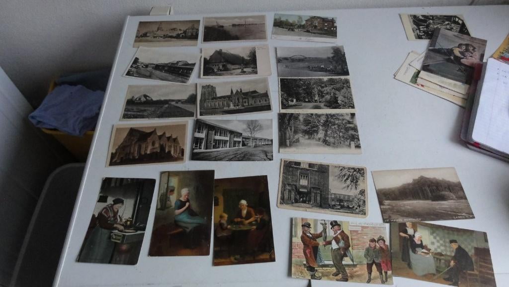 Ansichtkaarten van NL, oa Bussum antiek, jaren 50, Ophalen of Verzenden, 1940 tot 1960, Gelopen, Noord-Holland