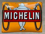 Michelin, emaille, reclamebord, Verzamelen, Merken en Reclamevoorwerpen, Ophalen of Verzenden, Zo goed als nieuw, Reclamebord