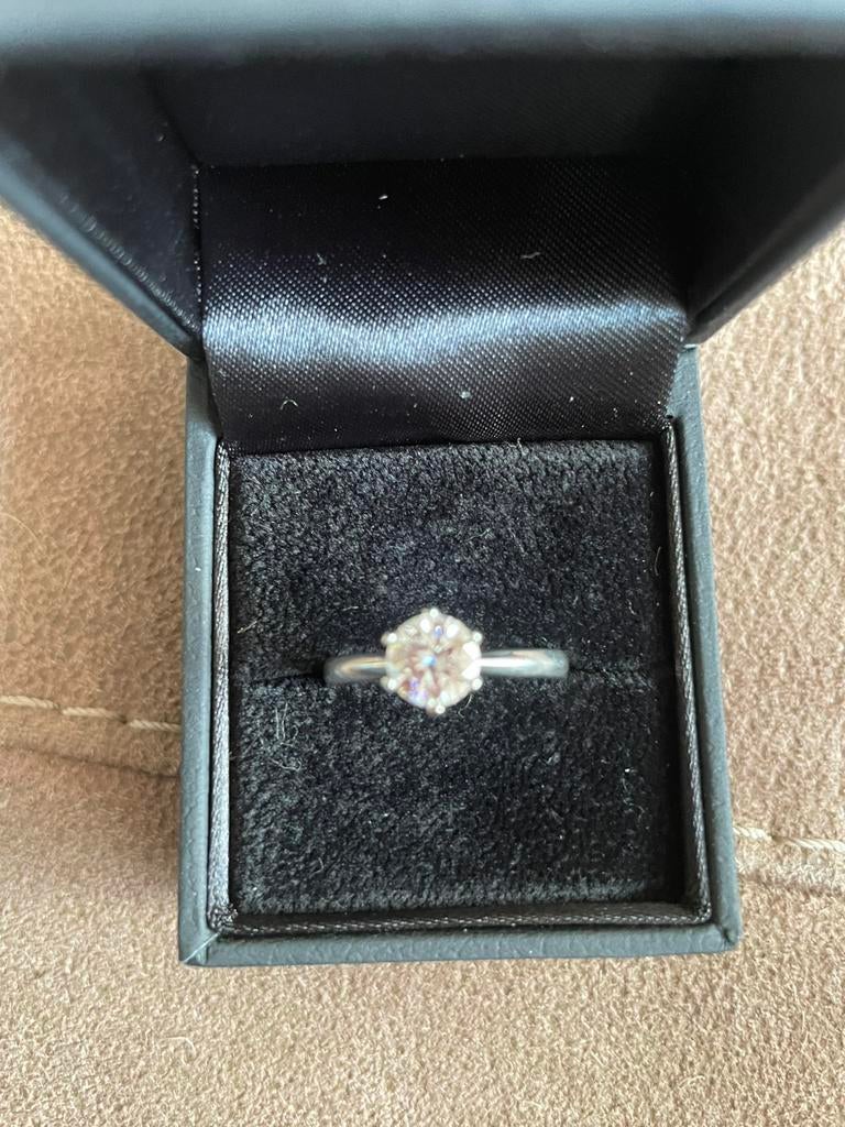 Moissanite mt 19, 19 tot 20, Ophalen of Verzenden, Zo goed als nieuw, Dame