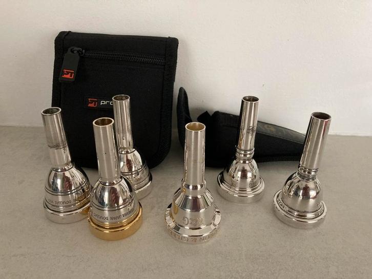 Bastrombone Mondstukken, Muziek en Instrumenten, Blaasinstrumenten | Trombones, Zo goed als nieuw, Bas, Ophalen of Verzenden