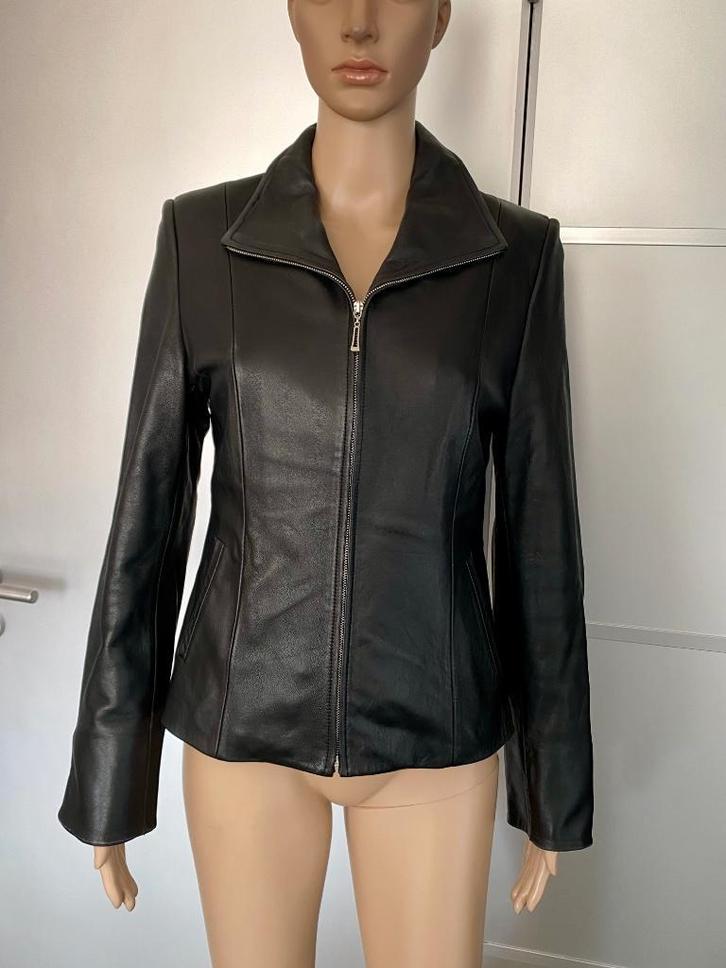 I683 Echt-leren jasje maat S=36 blazer jack colbert leer, Kleding | Dames, Jasjes, Kostuums en Pakken, Zo goed als nieuw, Jasje