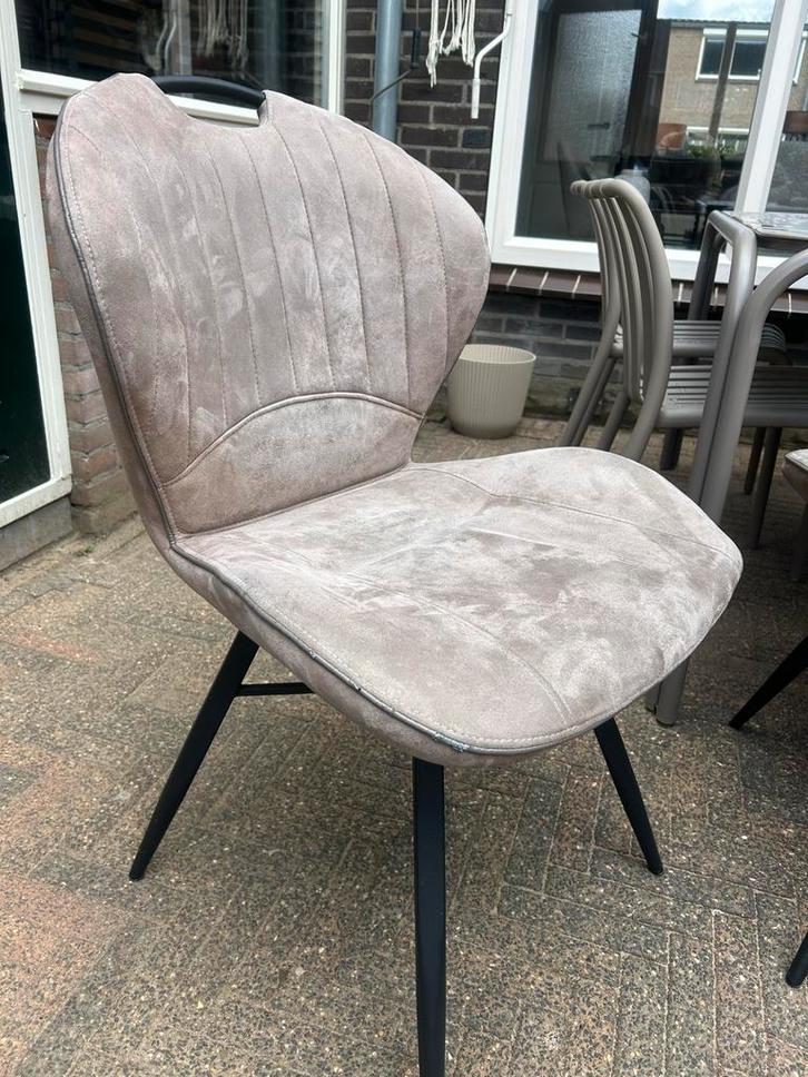 4 beige eetkamerstoelen, Huis en Inrichting, Stoelen, Ophalen