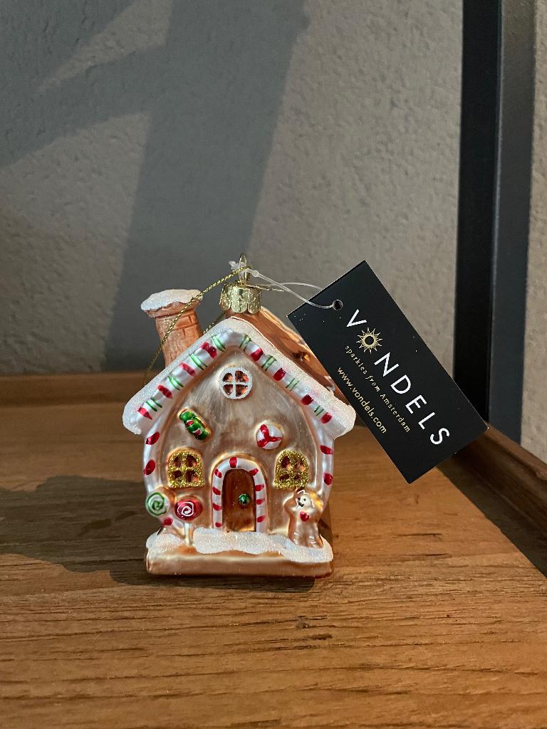 Vondels Peperkoek Huis kersthanger 9,5 cm, Ophalen, Nieuw